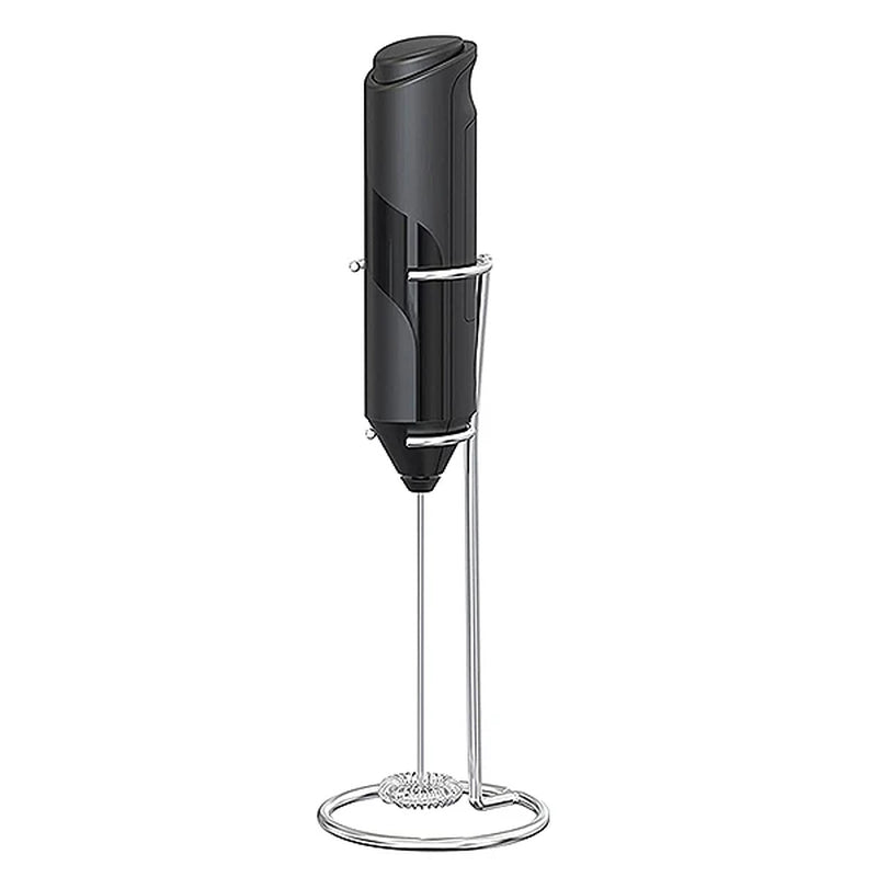 Electric Milk Frother Coffee Maker Handheld Whisk Beater Foam Maker Drink Mixer with Stand Kitchen Milk Coffee Egg Stirring Tool