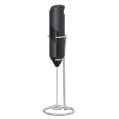 Electric Milk Frother Coffee Maker Handheld Whisk Beater Foam Maker Drink Mixer with Stand Kitchen Milk Coffee Egg Stirring Tool